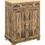 Buffet rustique brun avec comptoir et rangement en bois massif. 2 tiroirs, portes, tablette réglable. Pour la cuisine, le salon. Armoire de rangement moderne l 26,75 po x P 15,75 po. H 33,5 po. Portes.