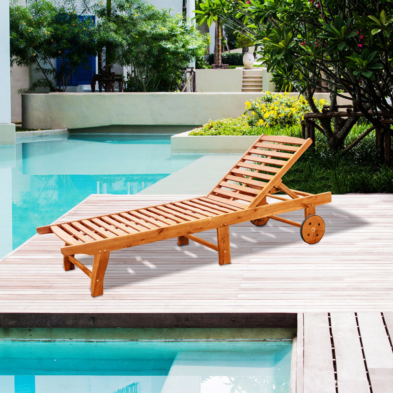 Chaise longue rembourrée Leul