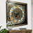 THE GEARS CLOCK Wall Clock with Real Moving Gears LU-LI_ 32 in Square SILVER-ANTIQUE
