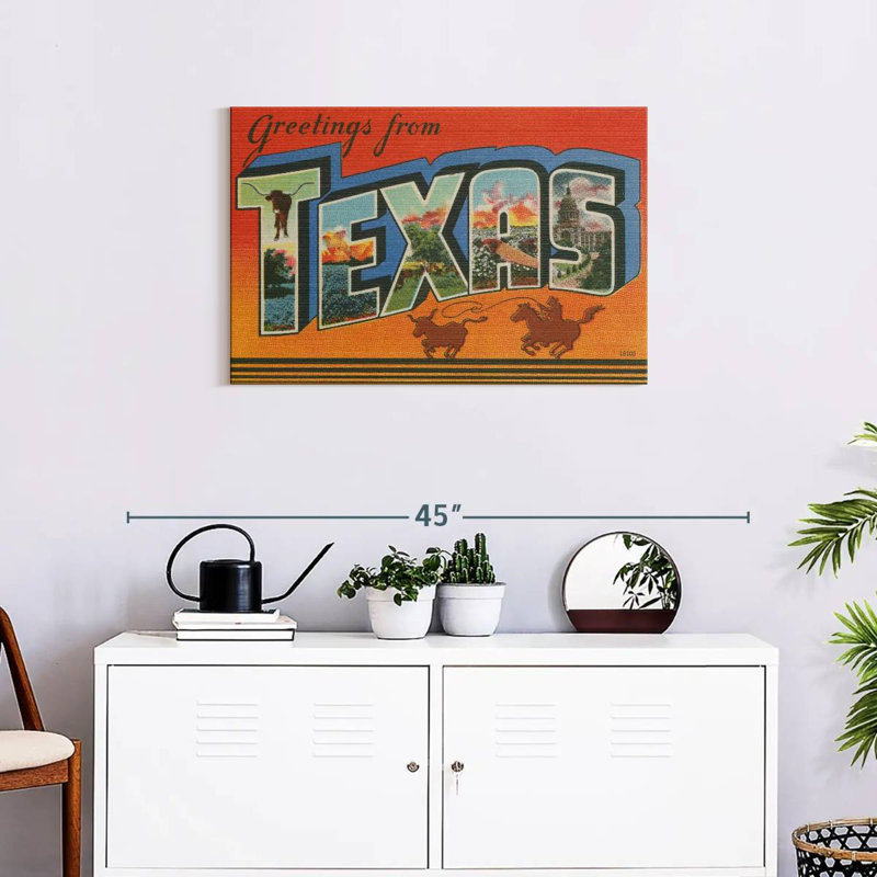 Ravi Greetings From Texas, 20" H x 30" W