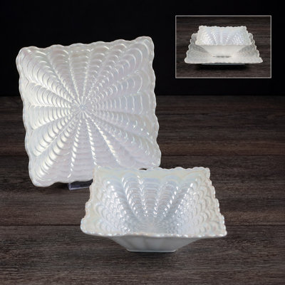 Ensemble de bols et assiettes en céramique 4 po et assiettes 6 po
