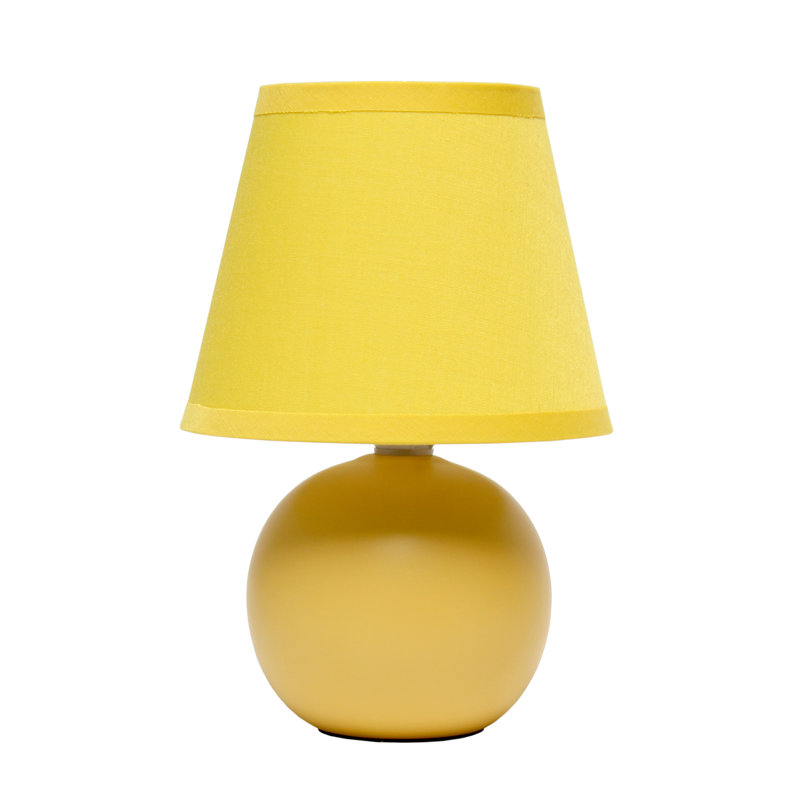 Amishi Ceramic Table Lamp, Yellow, Yes