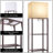 Floor Lamp With Shelves, Modern Standing Lamp With Wireless Charger, 1 Drawer And 2 Usb Ports & 2 Power Outlet-810929193
