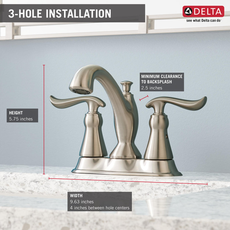 Robinet de salle de bain Linden, Acier inoxydable Brilliance
