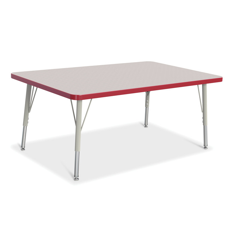 Tables d'activités Berries®, Élémentaire (15 po à 24 po), H 24 po x L 48 po x l 30 po, Rouge