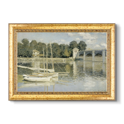 Le Pont d'Argenteuil, 1874 - Claude Monet - Toile encadrée sur mesure