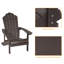 Chaise Adirondack en plastique résistante aux intempéries pour terrasse-19970094