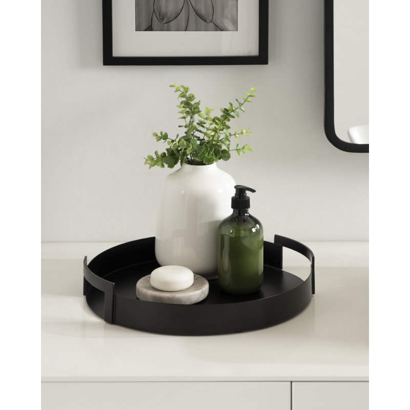 Taskin Metal Tray, Black