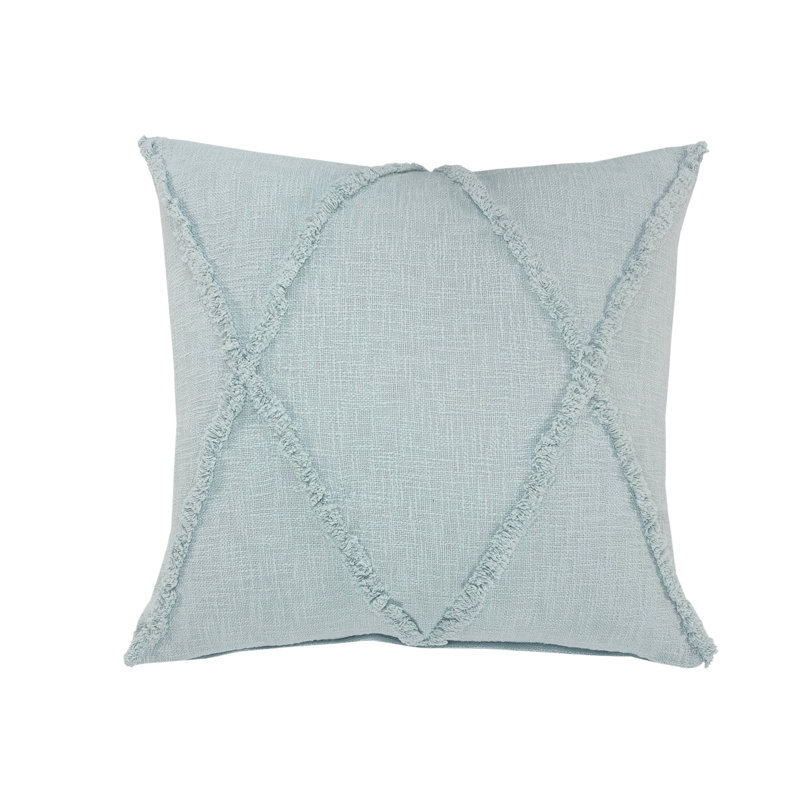 Geometric Reversible Pillow Insert, 18"H x 18", Palladian Blue