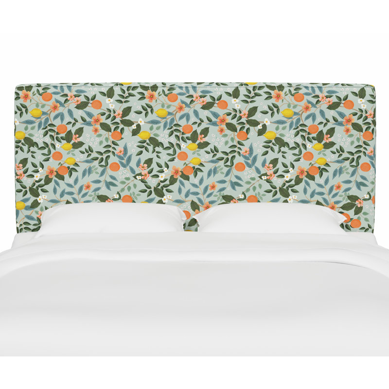 Elly Headboard, Queen, Rpc Citrus Grove Mint Linen