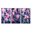 «Pink Blue Iris Petals», 3 pièces sur toile-1273837807-1273837806