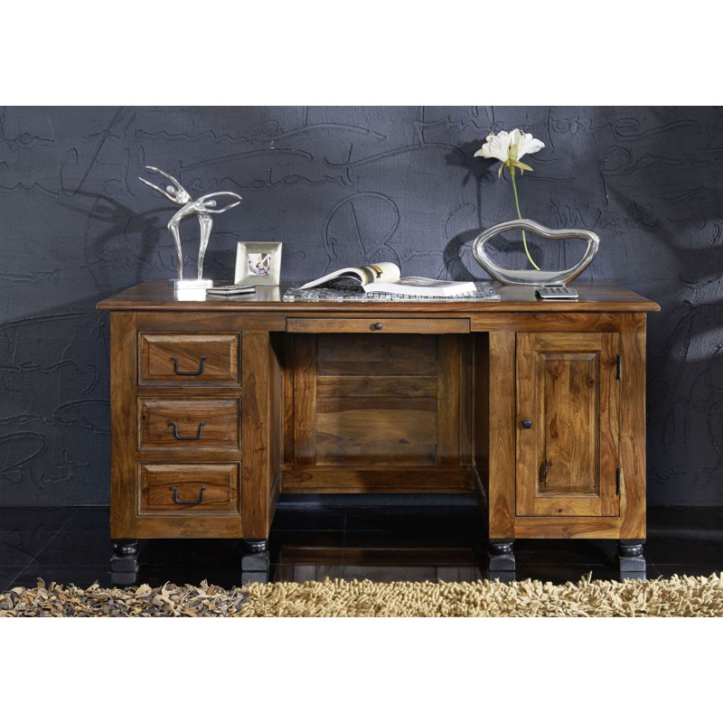 New Boston Solid Wood Writing Desk