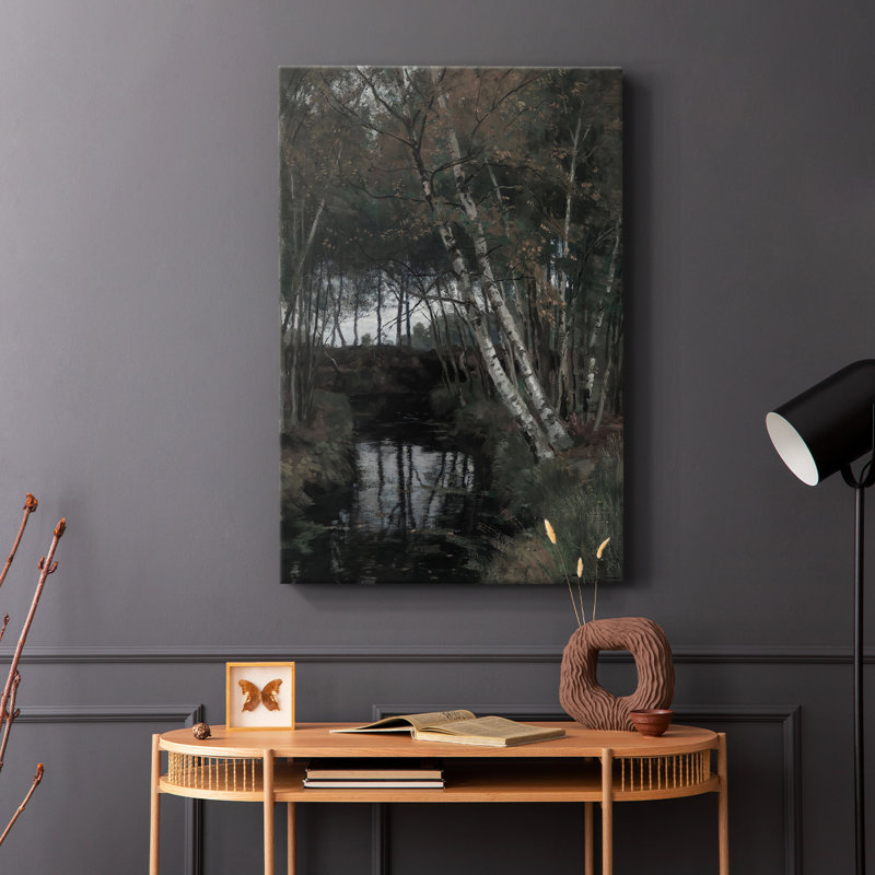 Paysage rétro Cxxvi - galerie Cavas enveloppé, H 48 po x l 32 po