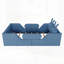 Lit plateforme tapissier avec coussin en lapin, lit pour enfants avec rails de sécurité amovibles pour un sommeil confortable-129506665