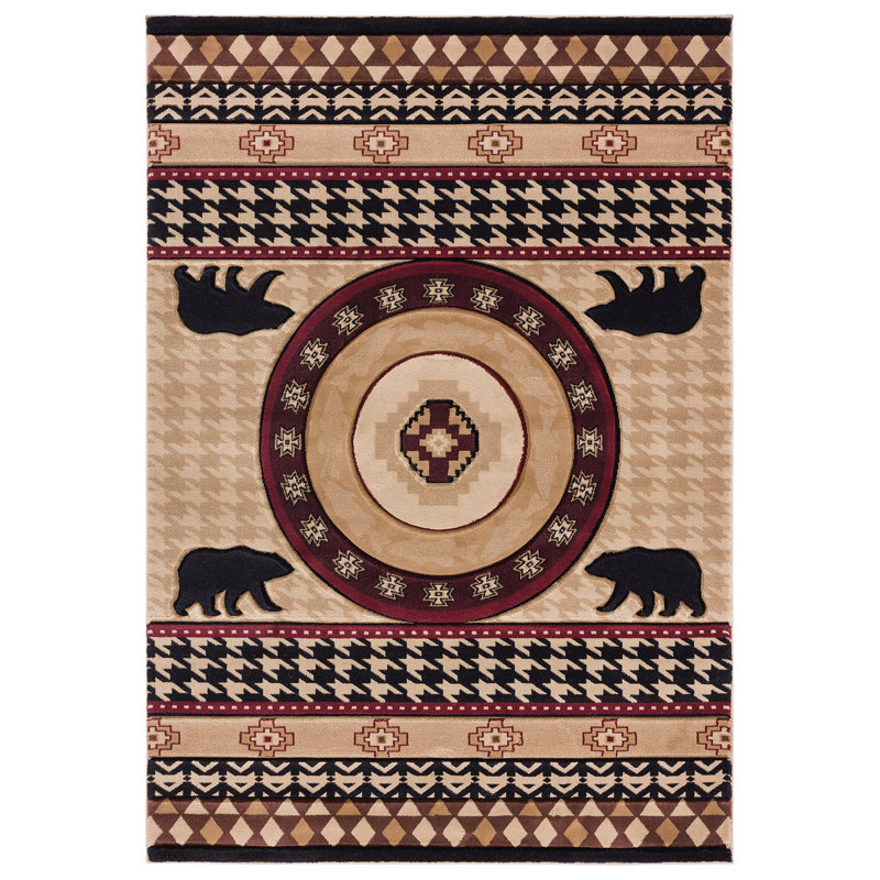Tapis beige Estevez, Rectangle 5 pi 3 po x 7 pi 6 po
