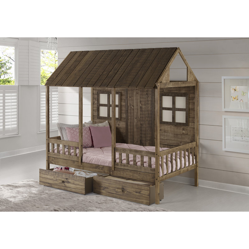 Chelsee Twin Platform Loft Bed by Harriet Bee