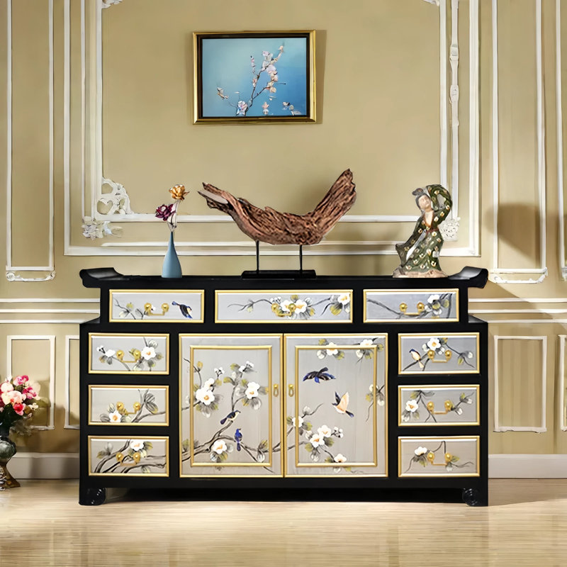 Armoire d'entrée peinte