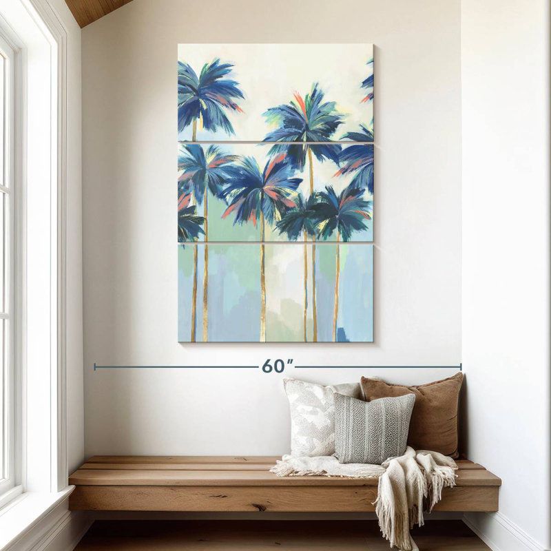 Harnek Sunset Teal Palms I