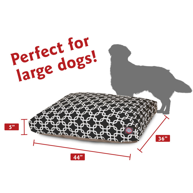Coussin Links Orthopedic, Noir, Grand (l 36 po x P 44 po x H 5 po) ;