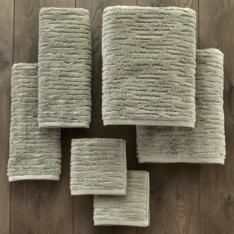 CLOUDSOFT Cotton Set Guest Room Case Pack, Sage, Bath Towels - 2, Hand Towel - 2,  Washcloths - 2