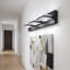 Applique murale moderne à DEL 20 po à 3 lumières, noir mat, pour salle de bain, à placer au-dessus d'un miroir-1443369495-1443369517