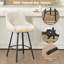 Swivel Counter Stool with Metal Frame-999654538