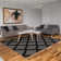 Glamour  Non-Slip Moroccan Trellis Area Rug For Living Room, Hallway Runner, Entryway Rug, Gray/Black
