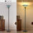 70" Torchiere Floor Lamp Victorian Stained Glass Lamp Antique Tiffany Style Standing Light for Home