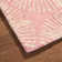 NICOLE MILLER NEW YORK Kendall Fluted Geo Handcrafted Wool Area Rug Rose