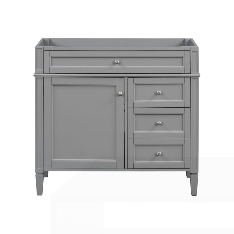 Meuble-lavabo 36 po sans lavabo supérieur, Gris