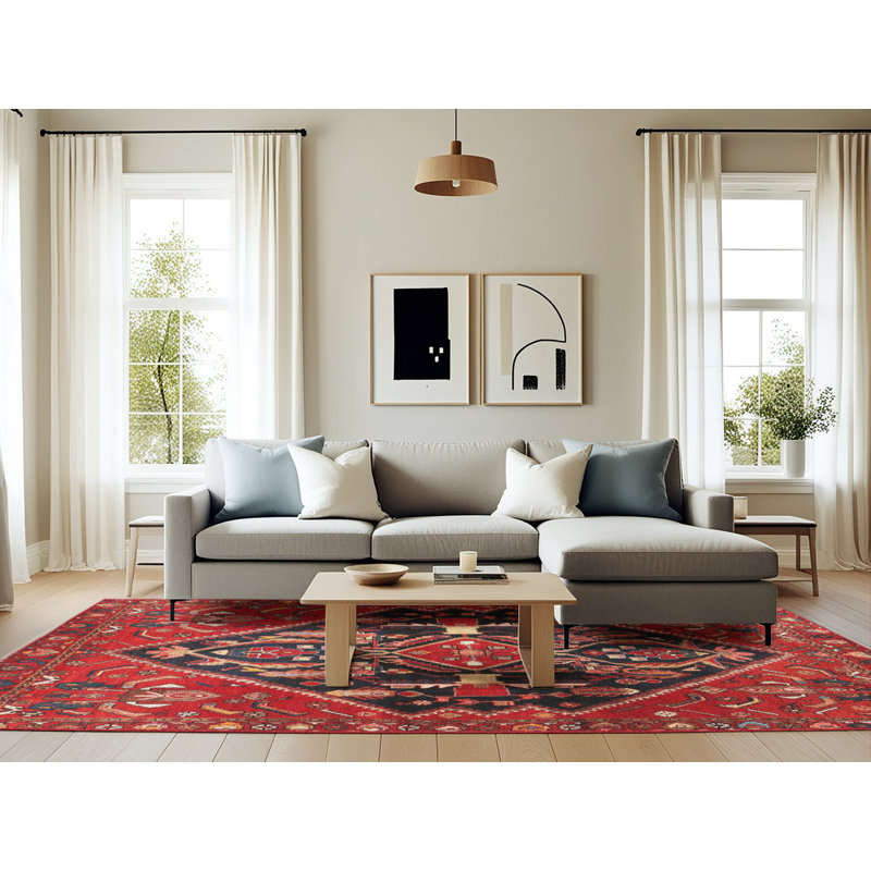 Oriental Indoor Rug, Rectangle 6' x 9'