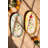 SET OF TWO CERAMIC PLATTERS - FLOWERS