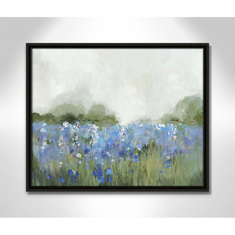 Meadows Bluebels Field " Meadows Bluebells Field " by Allison Pearce, Espresso Framed, 17.5" H x 21.5" W x 2" D