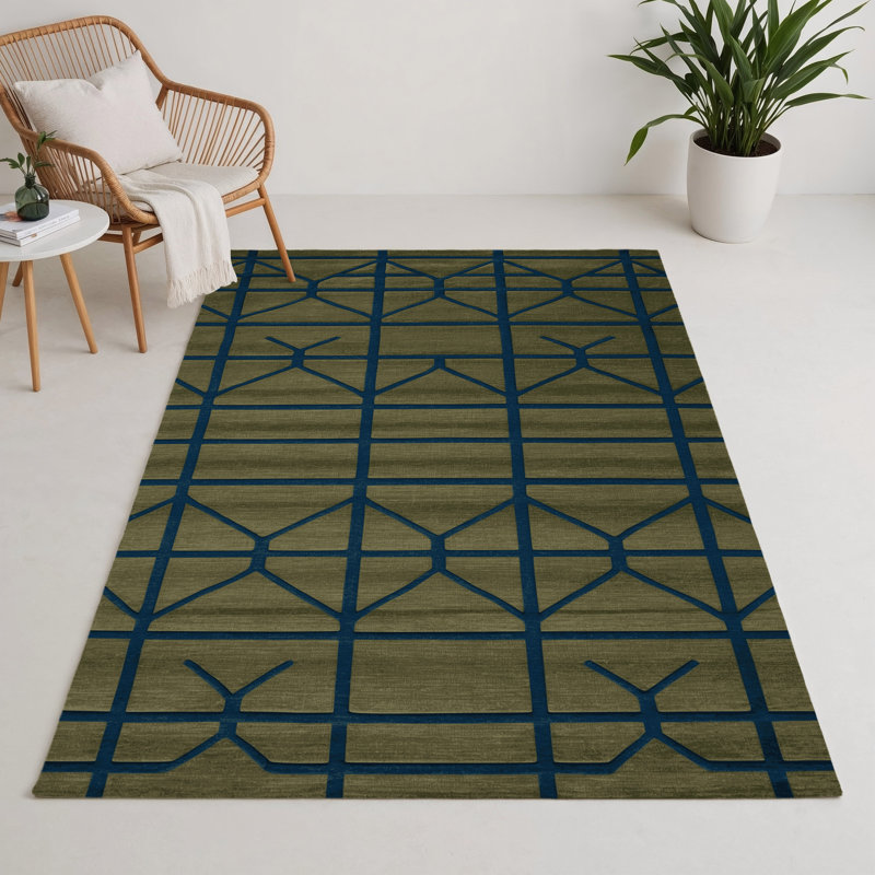 Tapis brun intérieur et extérieur Trellis, Rectangulaire 3 pi x 5 pi