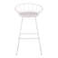 Tabourets de bar à hauteur de comptoir Modern Modern avec structure en métal incurvée et siège rembourré en similicuir-1720828756