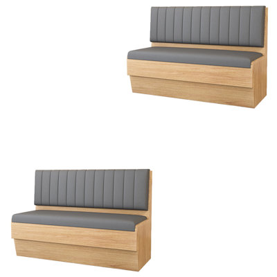 Banc rembourré en similicuir Modern Modern