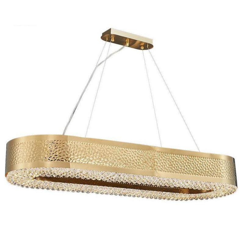 Osborne 15 - Light Square/Rectangle Chandelier, 13cm H x 35cm W x 105cm D