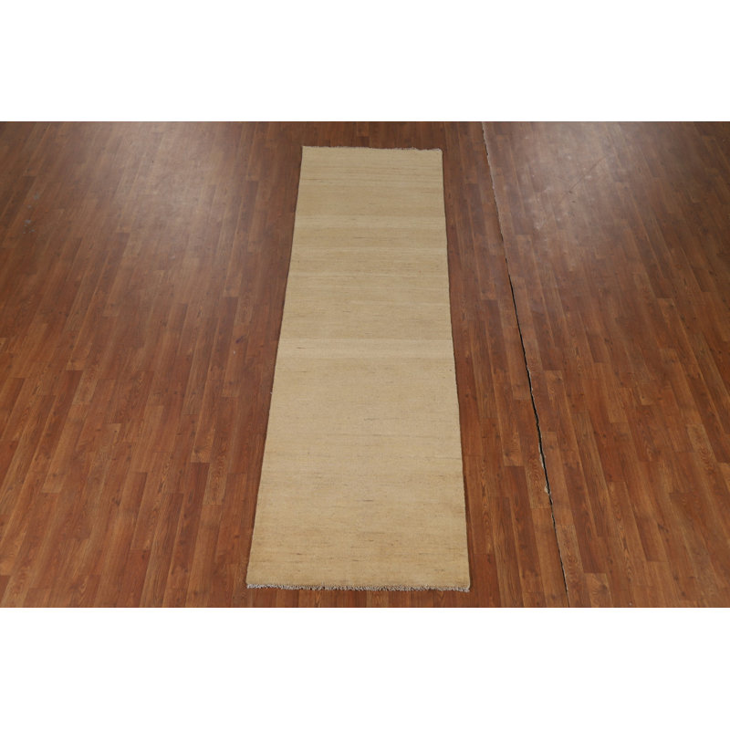 Striped Gabbeh Modern Runner Rug 3x10