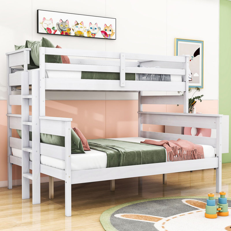 Lit superposé Jarie Kids, Simple TG sur grand, Blanc