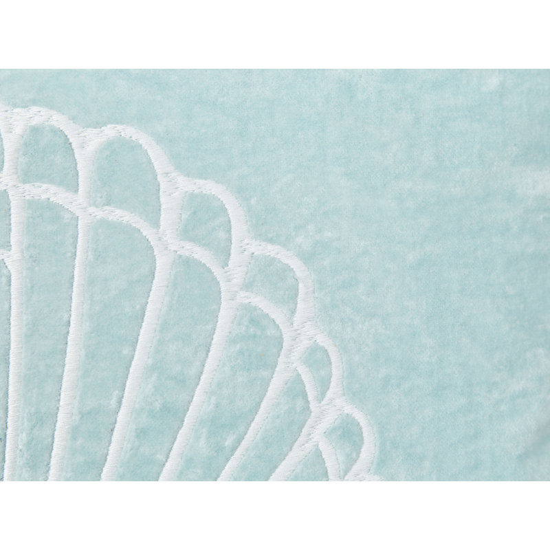 Castlethorpe Blue Square Throw Cushion
