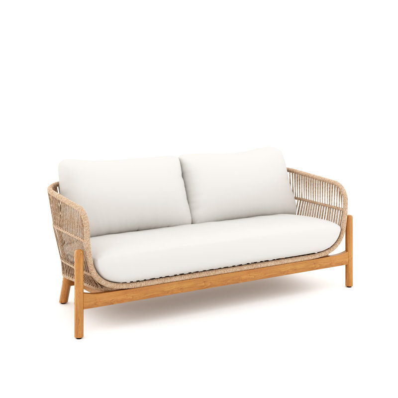 Causeuse de patio en bois Lyal