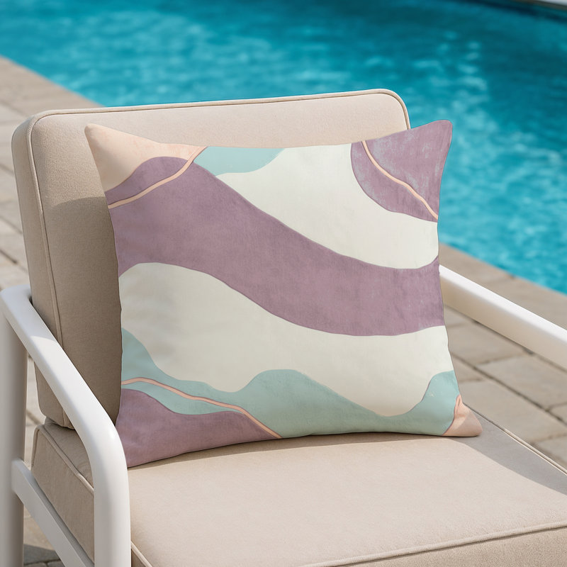 Amethyst Drift Indoor And Outdoor Throw Pillow, Square 20"