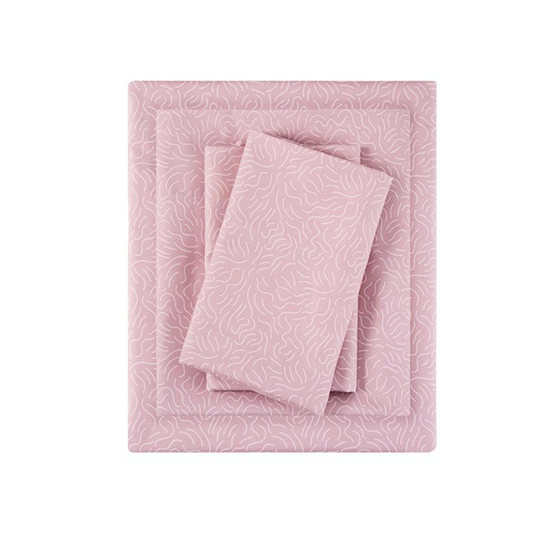 Ensemble de draps pour grand lit 4 pièces 100% microfibre douce et lisse, infroissable pour toutes les saisons, matelas entièrement élastiqué de 16 po, comprenant 1 lit simple l 90 po x L 102 po, l 60 po x L 80 po + P 14 po, 2