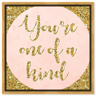 One of a Kind Of Beautiful - Textual Art on Canvas
