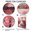 Pont rose de printemps rose sur fond de rêves - art mural-990305418-990305458
