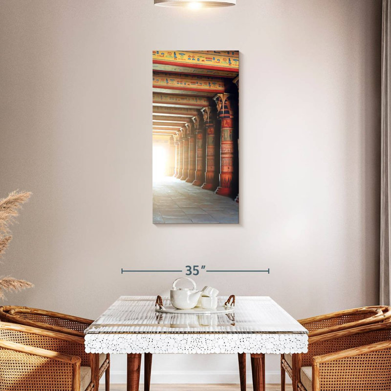 Egyptian Columns, 42" H x 21" W