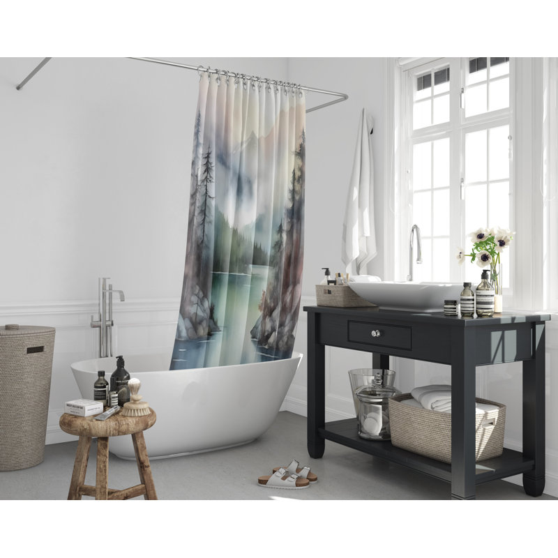 Ringtown Shower Curtain, 93" H x 70" W