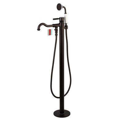 Kingston Brass Kaiser Single-Handle 1-Hole Freestanding Tub Faucet with Hand Shower