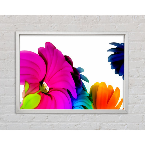 Ebern Designs Colourful Vibrant Petals - Single Picture Frame Art ...