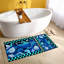 Ensemble de tapis de bain bleu doux (2 pièces) | 100% polyester, 1,6 x 2,0 pi et 2,0 x 3,3 pi | 650 g / m², hauteur des poils de 0,2 po, base à pois antidérapante | Lavable à la machine, durable et facile à nettoyer | Parfait pour la décoration de salle de bain